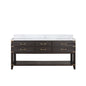 Norwalk 72 in W x 22 in D Brown Oak Double Bath Vanity