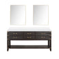 Norwalk 72 in W x 22 in D Brown Oak Double Bath Vanity