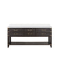 Norwalk 72 in W x 22 in D Brown Oak Double Bath Vanity