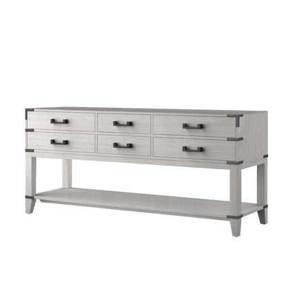 Norwalk 72 in W x 22 in D White Oak Double Bath Vanity