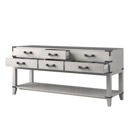 Norwalk 72 in W x 22 in D White Oak Double Bath Vanity