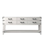 Norwalk 72 in W x 22 in D White Oak Double Bath Vanity