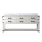 Norwalk 72 in W x 22 in D White Oak Double Bath Vanity