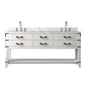 Norwalk 72 in W x 22 in D White Oak Double Bath Vanity