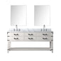 Norwalk 72 in W x 22 in D White Oak Double Bath Vanity