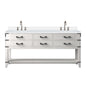 Norwalk 72 in W x 22 in D White Oak Double Bath Vanity