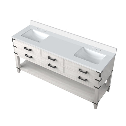 Norwalk 72 in W x 22 in D White Oak Double Bath Vanity