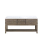 Norwalk 72 in W x 22 in D Grey Oak Double Bath Vanity