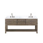 Norwalk 72 in W x 22 in D Grey Oak Double Bath Vanity