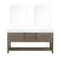 Norwalk 72 in W x 22 in D Grey Oak Double Bath Vanity