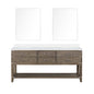 Norwalk 72 in W x 22 in D Grey Oak Double Bath Vanity