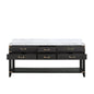 Norwalk 80 in W x 22 in D Black Oak Double Bath Vanity