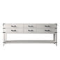 Norwalk 80 in W x 22 in D White Oak Double Bath Vanity