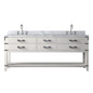 Norwalk 80 in W x 22 in D White Oak Double Bath Vanity