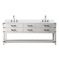 Norwalk 80 in W x 22 in D White Oak Double Bath Vanity