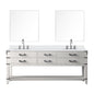 Norwalk 80 in W x 22 in D White Oak Double Bath Vanity