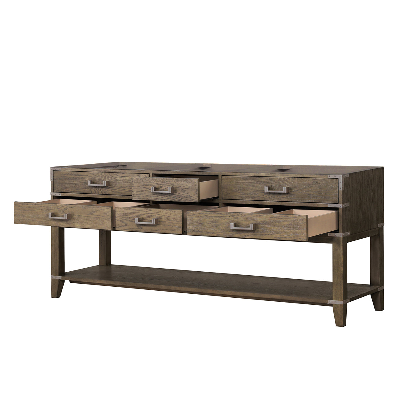 Norwalk 80 in W x 22 in D Grey Oak Double Bath Vanity