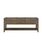 Norwalk 80 in W x 22 in D Grey Oak Double Bath Vanity