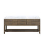 Norwalk 80 in W x 22 in D Grey Oak Double Bath Vanity