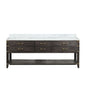 Norwalk 84 in W x 22 in D Brown Oak Double Bath Vanity
