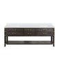 Norwalk 84 in W x 22 in D Brown Oak Double Bath Vanity