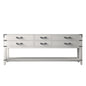 Norwalk 84 in W x 22 in D White Oak Double Bath Vanity