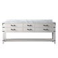 Norwalk 84 in W x 22 in D White Oak Double Bath Vanity