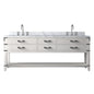 Norwalk 84 in W x 22 in D White Oak Double Bath Vanity