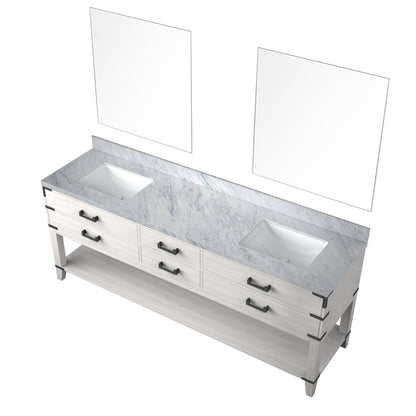 Norwalk 84 in W x 22 in D White Oak Double Bath Vanity