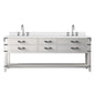 Norwalk 84 in W x 22 in D White Oak Double Bath Vanity