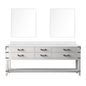 Norwalk 84 in W x 22 in D White Oak Double Bath Vanity