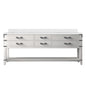 Norwalk 84 in W x 22 in D White Oak Double Bath Vanity