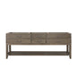 Norwalk 84 in W x 22 in D Grey Oak Double Bath Vanity