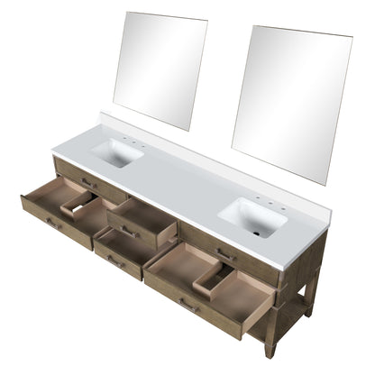 Norwalk 84 in W x 22 in D Grey Oak Double Bath Vanity
