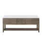 Norwalk 84 in W x 22 in D Grey Oak Double Bath Vanity