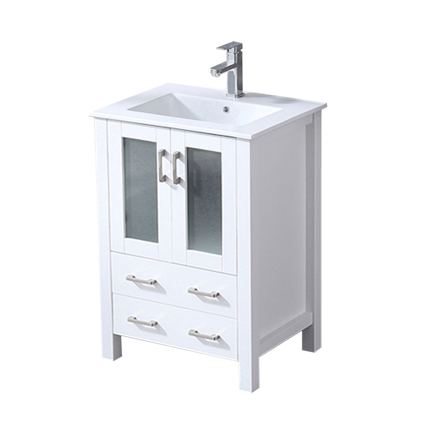 Volez 24 in W x 18.25 in D White Bath Vanity