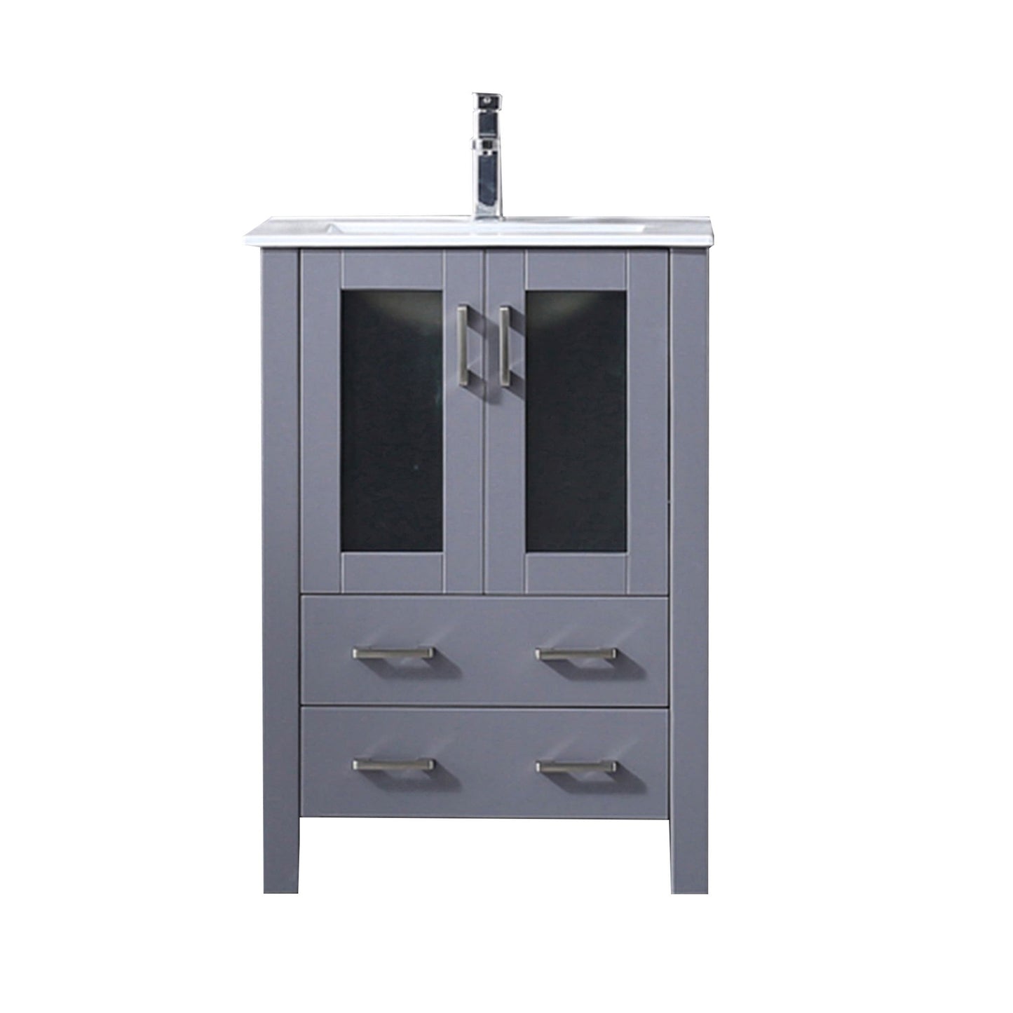Volez 24 in W x 18.25 in D Dark Grey Bath Vanity
