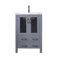 Volez 24 in W x 18.25 in D Dark Grey Bath Vanity