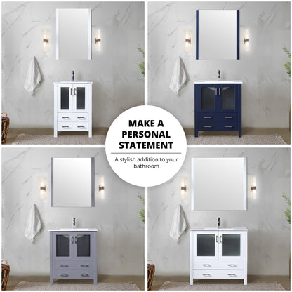 Volez 30 in W x 18.25 in D White Bath Vanity