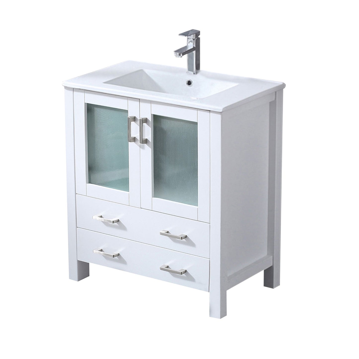 Volez 30 in W x 18.25 in D White Bath Vanity