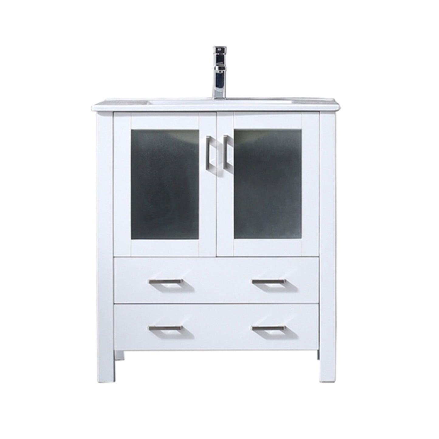 Volez 30 in W x 18.25 in D White Bath Vanity
