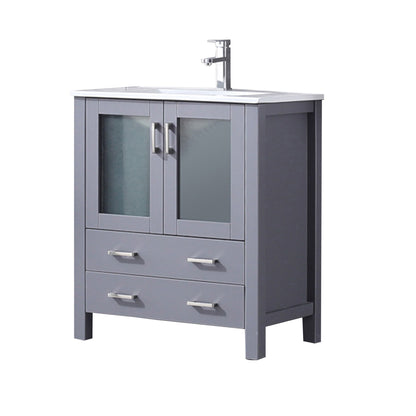 Volez 30 in W x 18.25 in D Dark Grey Bath Vanity