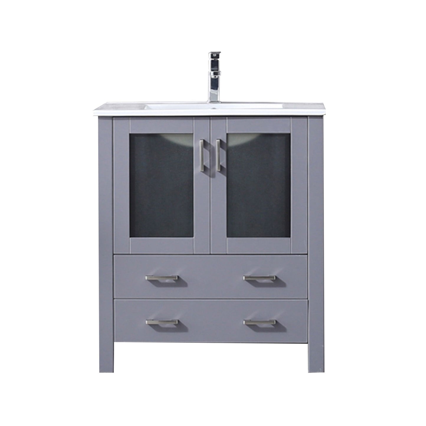 Volez 30 in W x 18.25 in D Dark Grey Bath Vanity