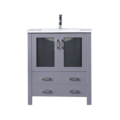 Volez 30 in W x 18.25 in D Dark Grey Bath Vanity