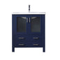 Volez 30 in W x 18.25 in D Navy Blue Bath Vanity