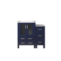 Volez 36 in W x 18.25 in D Navy Blue Bath Vanity