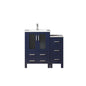 Volez 36 in W x 18.25 in D Navy Blue Bath Vanity