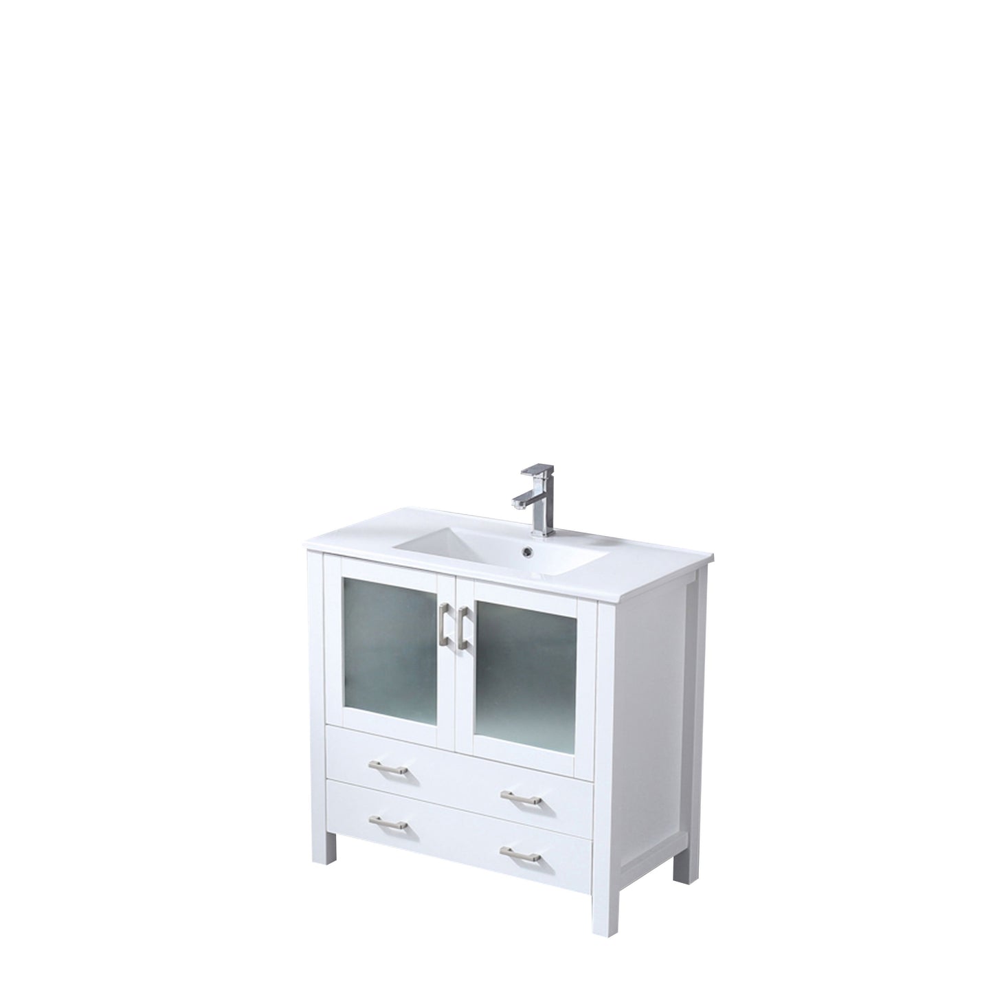 Volez 36 in W x 18.25 in D White Bath Vanity