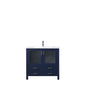 Volez 36 in W x 18.25 in D Navy Blue Bath Vanity
