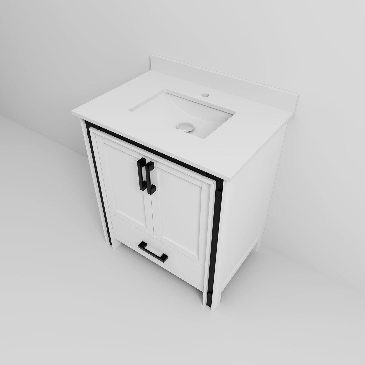 Ziva 30 in W x 22 in D White Bath Vanity